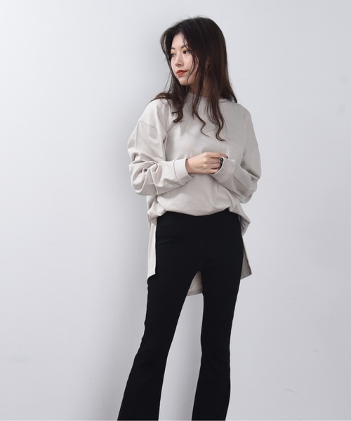 ap retro(アプレトロ)の「サイドスリットポケット付きプルオーバービッグTシャツ【ZOZOTOWN限定商品】(Tシャツ/カットソー・レディース・オフホワイト/ブラック/グレー/スモークピンク/ベージュ/グリーン・FREE)」の20枚目の写真