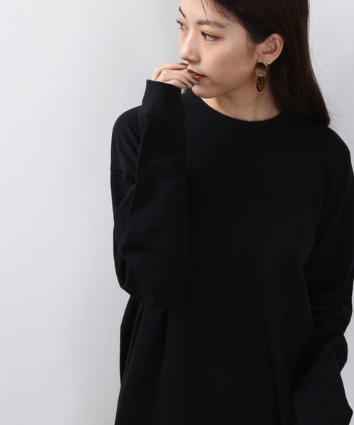 ap retro(アプレトロ)の「サイドスリットポケット付きプルオーバービッグTシャツ【ZOZOTOWN限定商品】(Tシャツ/カットソー・レディース・オフホワイト/ブラック/グレー/スモークピンク/ベージュ/グリーン・FREE)」の13枚目の写真