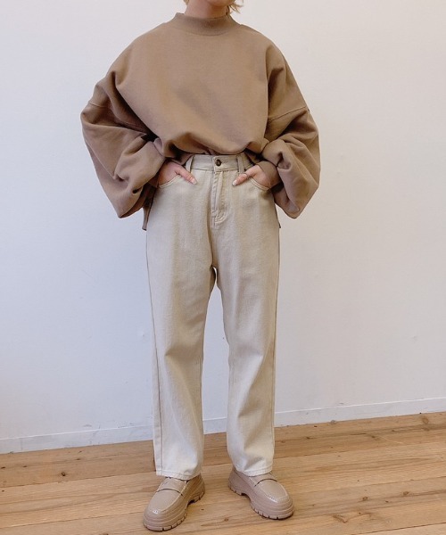 VANNIE U（ヴァニーユー）の「たぽ袖ショートスウェット（スウェット・レディース・ベージュ/ブラウン/ナチュラル・FREE）」の17枚目の写真