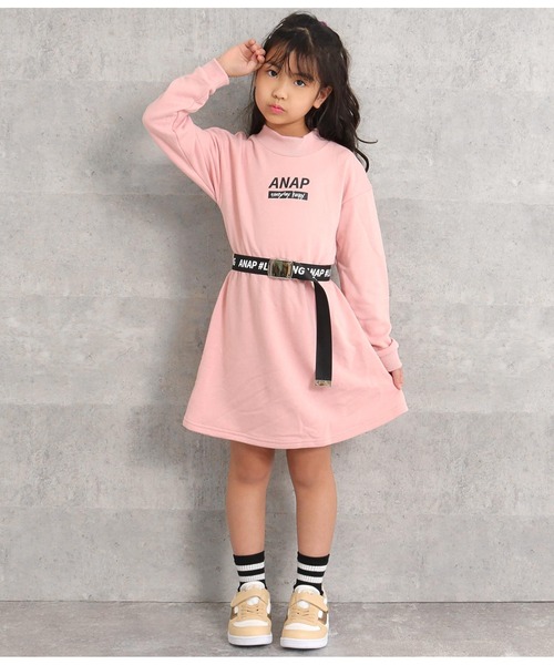 セール ベルト付裏毛ワンピース ワンピース Anap Kids アナップキッズ のファッション通販 Zozotown