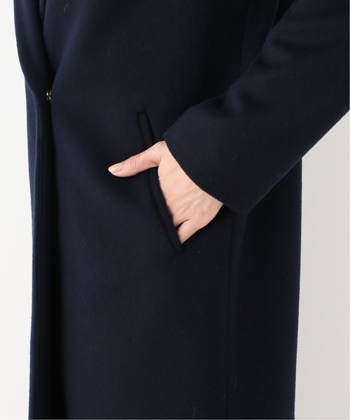 La TOTALITE（ラトータリテ）の「《追加》ウールビーバーチェスターコート◆（チェスターコート・レディース・ネイビー/アイボリー/ウッド・40）」の8枚目の写真