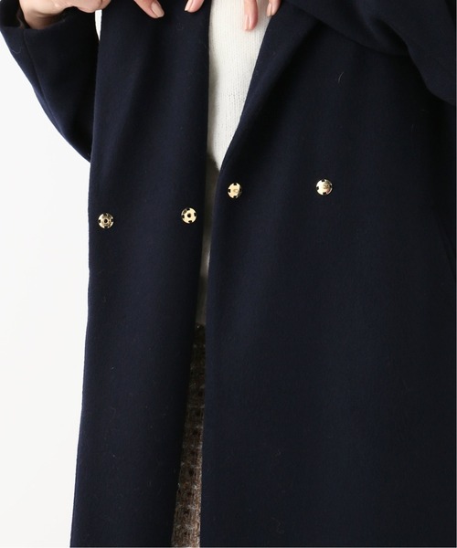 La TOTALITE（ラトータリテ）の「《追加》ウールビーバーチェスターコート◆（チェスターコート・レディース・ネイビー/アイボリー/ウッド・40）」の9枚目の写真