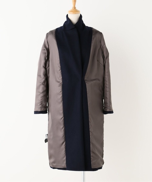 La TOTALITE（ラトータリテ）の「《追加》ウールビーバーチェスターコート◆（チェスターコート・レディース・ネイビー/アイボリー/ウッド・40）」の13枚目の写真