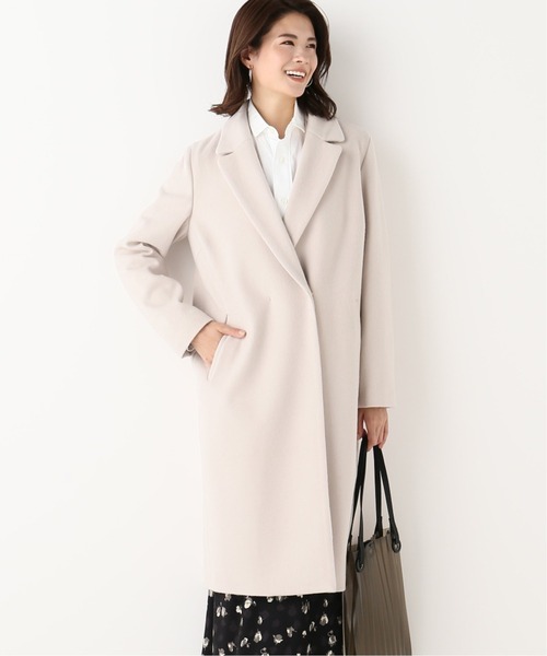 La TOTALITE（ラトータリテ）の「《追加》ウールビーバーチェスターコート◆（チェスターコート・レディース・ネイビー/アイボリー/ウッド・40）」の16枚目の写真