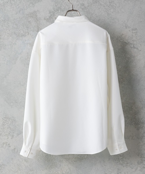 INTER FACTORY（インターファクトリー）の「ファッションインフルエンサー DAISUKE - Wポケットルーズスリーブシャツ　made in INTER FACTORY（シャツ/ブラウス・メンズ・ホワイト/その他/グレイッシュベージュ・MEDIUM/LARGE）」の17枚目の写真