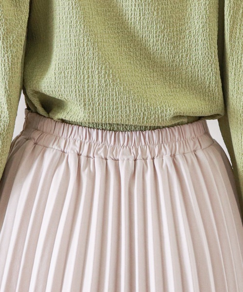 archives（アルシーヴ）の「イレヘムプリーツティアードスカート（スカート・レディース・グレイッシュベージュ/ベージュ/チャコールグレー・MEDIUM）」の7枚目の写真