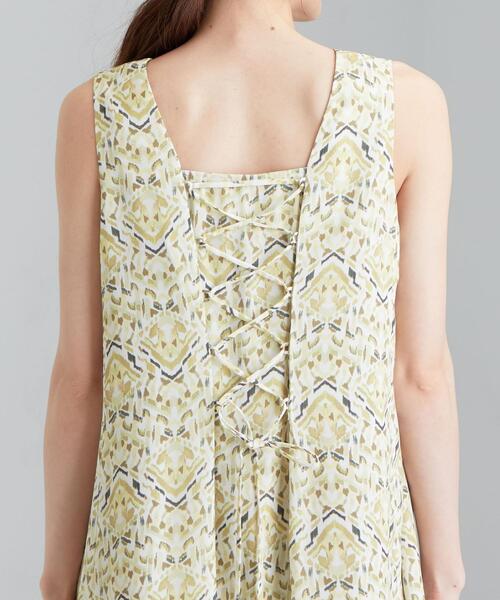 green label relaxing（グリーンレーベルリラクシング）の「FFC トライバル ペイント レースアップ ワンピース（ワンピース・レディース・その他1・FREE）」の13枚目の写真