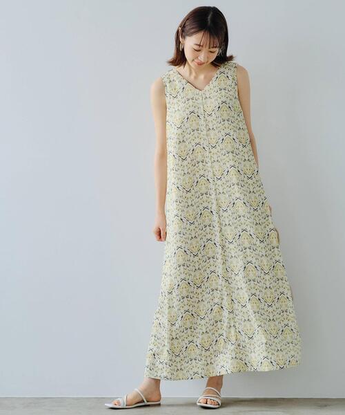 green label relaxing（グリーンレーベルリラクシング）の「FFC トライバル ペイント レースアップ ワンピース（ワンピース・レディース・その他1・FREE）」の9枚目の写真