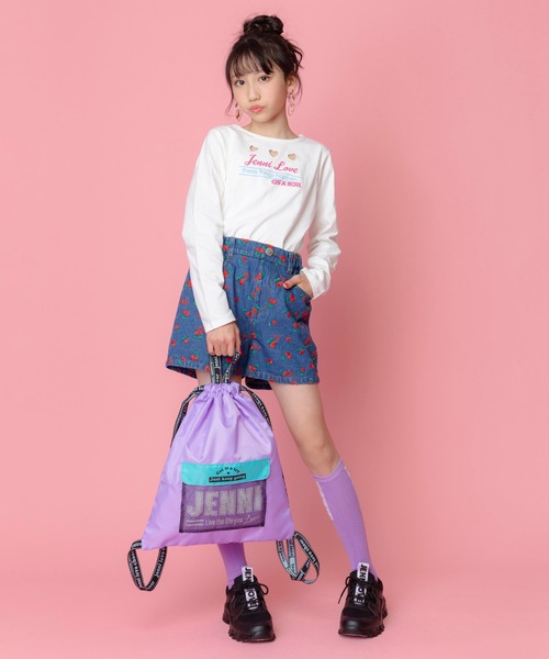 JENNI love（ジェニィラブ）の「デオドラントトリプルハートロンＴ（Tシャツ/カットソー・キッズ・オフホワイト/イエロー/ラベンダー・130cm/140cm/150cm/160cm）」の10枚目の写真