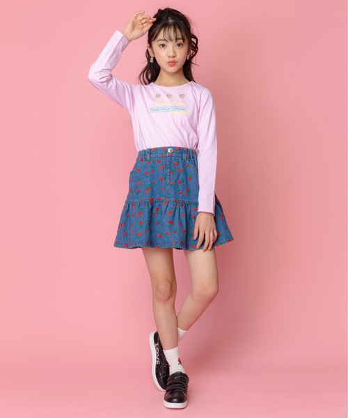 JENNI love（ジェニィラブ）の「デオドラントトリプルハートロンＴ（Tシャツ/カットソー・キッズ・オフホワイト/イエロー/ラベンダー・130cm/140cm/150cm/160cm）」の13枚目の写真