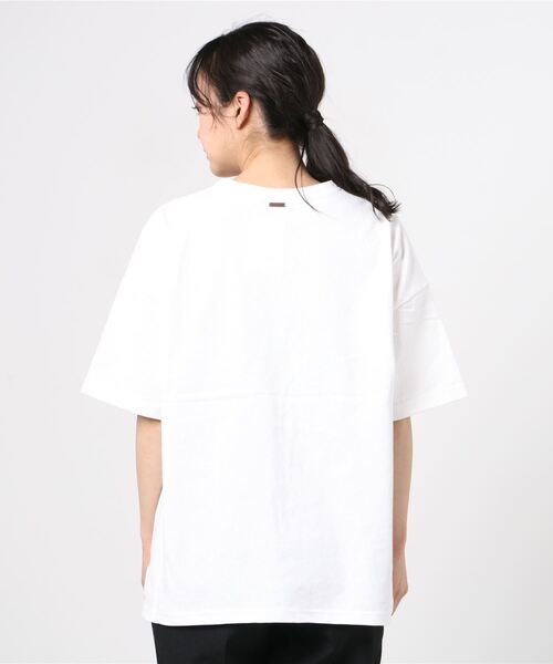 RIKKA FEMME(リッカファム)の「【ムラサキスポーツ別注】RIKKA FEMME/リッカファム ルーズシルエット Tシャツ R21SS201(Tシャツ/カットソー・レディース・ベージュ/ブラウン/ホワイト・FREE)」の5枚目の写真