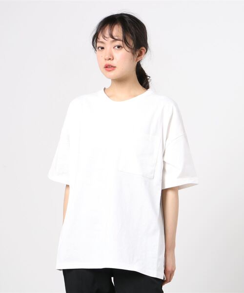 RIKKA FEMME(リッカファム)の「【ムラサキスポーツ別注】RIKKA FEMME/リッカファム ルーズシルエット Tシャツ R21SS201(Tシャツ/カットソー・レディース・ベージュ/ブラウン/ホワイト・FREE)」の11枚目の写真