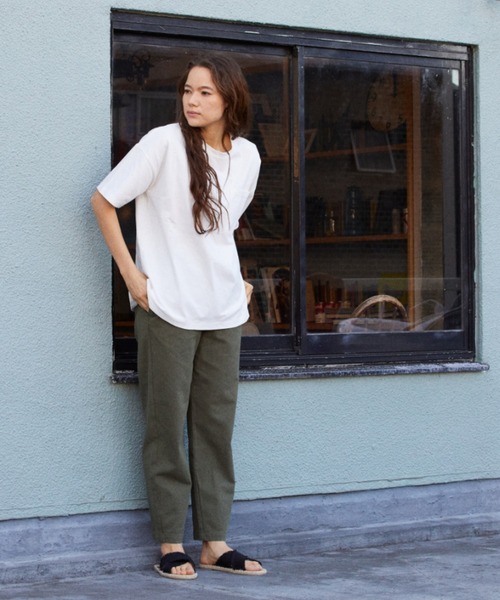 RIKKA FEMME(リッカファム)の「【ムラサキスポーツ別注】RIKKA FEMME/リッカファム ルーズシルエット Tシャツ R21SS201(Tシャツ/カットソー・レディース・ベージュ/ブラウン/ホワイト・FREE)」の9枚目の写真