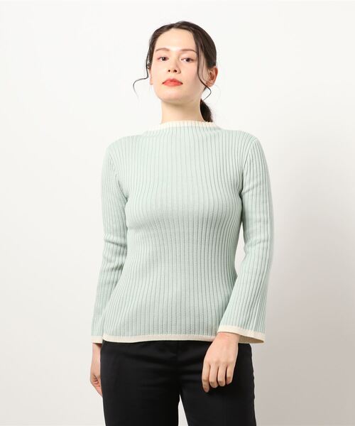 ニット セーター COLOR COMBI KNIT TOPS/カラーコンビ ニットトップス レディース CHUTN長袖ニットセーター レディースニットトップス カットソー