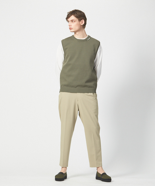 ABAHOUSE(アバハウス)の「ハイストレッチ PE天竺 ニットベスト(ニット/セーター・メンズ・ネイビー/グレイッシュベージュ/カーキ・48/46)」の22枚目の写真