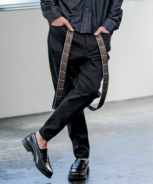 CAMBIO（カンビオ）の「mp8921-Suspenders Pants パンツ（その他パンツ・メンズ・ブラック/ネイビー/カーキ・L/M/S）」の21枚目の写真