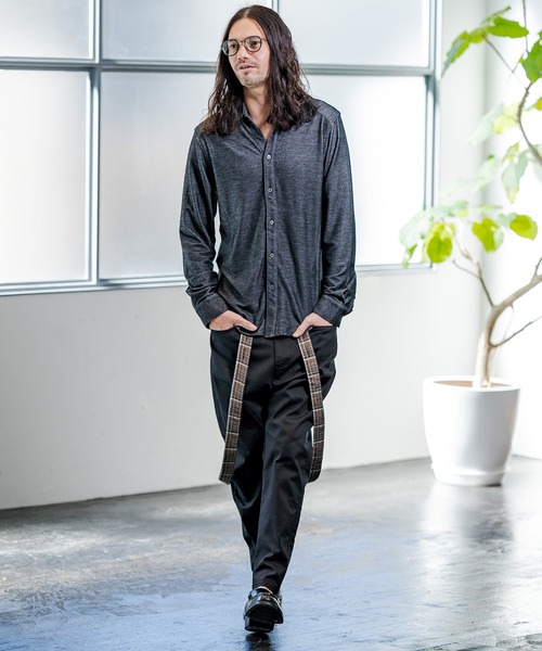 CAMBIO（カンビオ）の「mp8921-Suspenders Pants パンツ（その他パンツ・メンズ・ブラック/ネイビー/カーキ・L/M/S）」の5枚目の写真