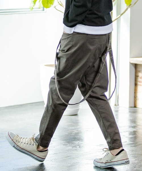 CAMBIO（カンビオ）の「mp8921-Suspenders Pants パンツ（その他パンツ・メンズ・ブラック/ネイビー/カーキ・L/M/S）」の16枚目の写真