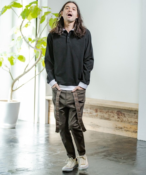 CAMBIO（カンビオ）の「mp8921-Suspenders Pants パンツ（その他パンツ・メンズ・ブラック/ネイビー/カーキ・L/M/S）」の22枚目の写真