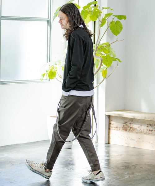 CAMBIO（カンビオ）の「mp8921-Suspenders Pants パンツ（その他パンツ・メンズ・ブラック/ネイビー/カーキ・L/M/S）」の19枚目の写真