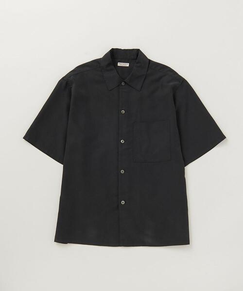 BEAUTY&YOUTH UNITED ARROWS（ビューティーアンドユースユナイテッドアローズ）の「BY ポプリン キャンプカラー ビッグ シルエット シャツ（シャツ/ブラウス・メンズ・ブラック/ダークグリーン/オレンジ/ロイヤルブルー・S/M/L/XL）」の2枚目の写真