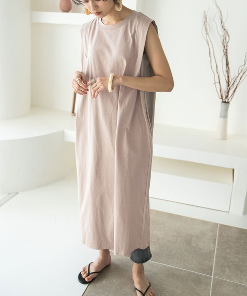 Plage 新品☆ コットン ハンドタックワンピース 36サイズ☆