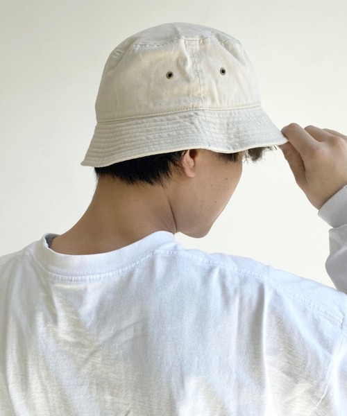 newhattan(ニューハッタン)の「【newhattan】 ニューハッタン バケットハット(ハット・メンズ・ホワイト/ブラック/チャコール/カーキ/ホワイト系その他/ネイビー/オリーブ/ライトブルー/ダークブルー/ブラック系その他/ブラック系その他2・S/M/L/XL)」の3枚目の写真