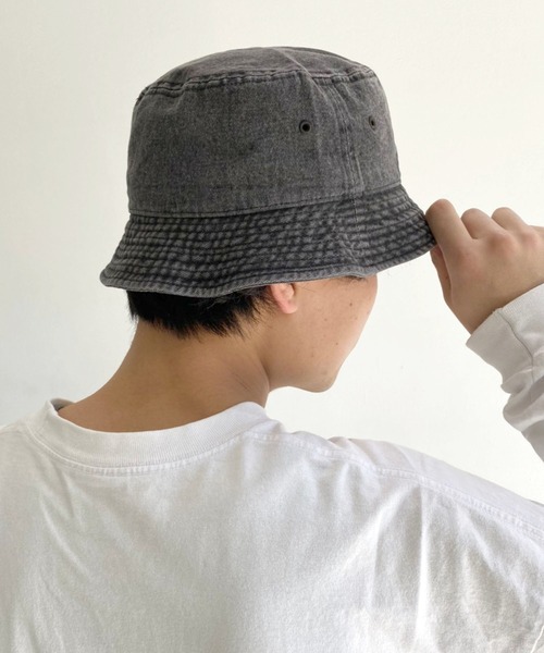 newhattan(ニューハッタン)の「【newhattan】 ニューハッタン バケットハット(ハット・メンズ・ホワイト/ブラック/チャコール/カーキ/ホワイト系その他/ネイビー/オリーブ/ライトブルー/ダークブルー/ブラック系その他/ブラック系その他2・S/M/L/XL)」の5枚目の写真