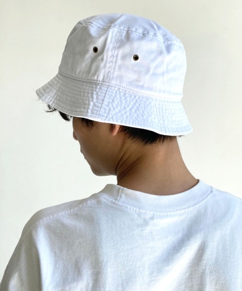 newhattan(ニューハッタン)の「【newhattan】 ニューハッタン バケットハット(ハット・メンズ・ホワイト/ブラック/チャコール/カーキ/ホワイト系その他/ネイビー/オリーブ/ライトブルー/ダークブルー/ブラック系その他/ブラック系その他2・S/M/L/XL)」の2枚目の写真