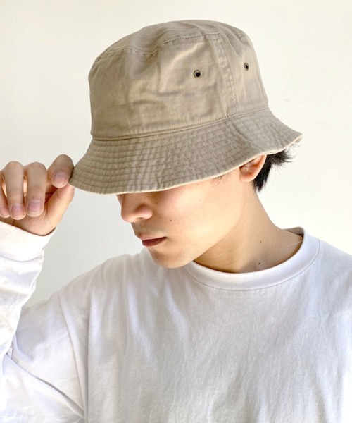 newhattan(ニューハッタン)の「【newhattan】 ニューハッタン バケットハット(ハット・メンズ・ホワイト/ブラック/チャコール/カーキ/ホワイト系その他/ネイビー/オリーブ/ライトブルー/ダークブルー/ブラック系その他/ブラック系その他2・S/M/L/XL)」の9枚目の写真