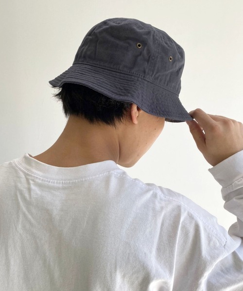 newhattan(ニューハッタン)の「【newhattan】 ニューハッタン バケットハット(ハット・メンズ・ホワイト/ブラック/チャコール/カーキ/ホワイト系その他/ネイビー/オリーブ/ライトブルー/ダークブルー/ブラック系その他/ブラック系その他2・S/M/L/XL)」の7枚目の写真