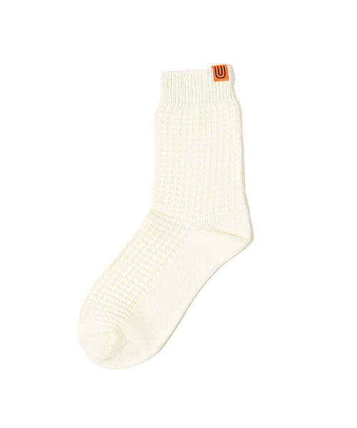 B:MING by BEAMS（ビーミングバイビームス）の「UNIVERSAL OVERALL / ワッフル ソックス（ソックス/靴下・レディース・ブラック/グレー/オフホワイト/レッド/ブラウン系その他・23-25cm）」の2枚目の写真