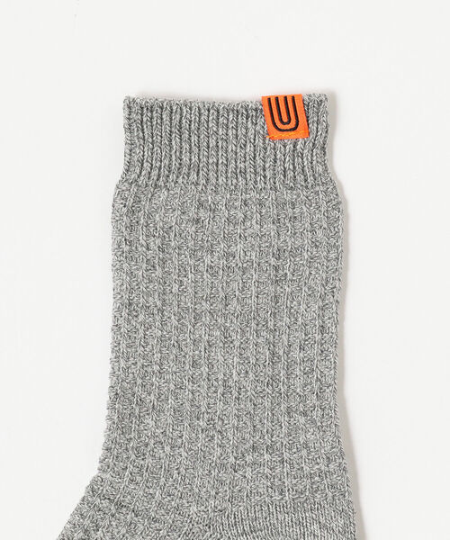 B:MING by BEAMS（ビーミングバイビームス）の「UNIVERSAL OVERALL / ワッフル ソックス（ソックス/靴下・レディース・ブラック/グレー/オフホワイト/レッド/ブラウン系その他・23-25cm）」の6枚目の写真