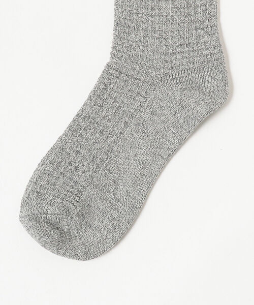 B:MING by BEAMS（ビーミングバイビームス）の「UNIVERSAL OVERALL / ワッフル ソックス（ソックス/靴下・レディース・ブラック/グレー/オフホワイト/レッド/ブラウン系その他・23-25cm）」の7枚目の写真
