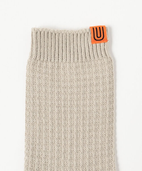 B:MING by BEAMS（ビーミングバイビームス）の「UNIVERSAL OVERALL / ワッフル ソックス（ソックス/靴下・レディース・ブラック/グレー/オフホワイト/レッド/ブラウン系その他・23-25cm）」の8枚目の写真