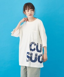 CUBE SUGAR（キューブシュガー）の「OE天竺 ビッグロゴTシャツ（Tシャツ/カットソー）」