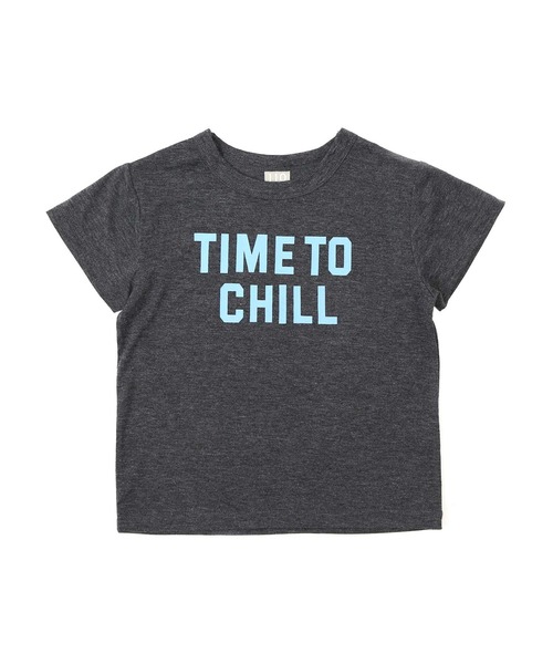 DILASH（ディラッシュ）の「シンプルロゴTシャツ（Tシャツ/カットソー・キッズ・ブルー/チャコール/カーキ・100/130/150/80/110/140/120/90）」の2枚目の写真