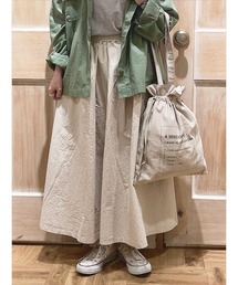 Samansa Mos2 | タックフレアスカート(スカート)