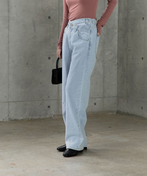 ALAND（エーランド）の「3.3Field Trip／LAYEREDストレートデニム 2943018（デニムパンツ・レディース・ライトブルー・SMALL/MEDIUM）」の22枚目の写真