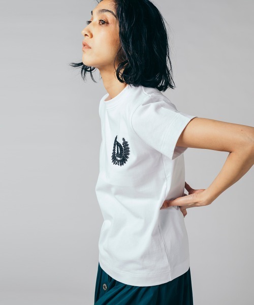 DOUBLE STANDARD CLOTHING(ダブルスタンダードクロージング)の「1/32綿天竺 Tシャツ(Tシャツ/カットソー・レディース・ブラック/オフホワイト・FREE)」の7枚目の写真