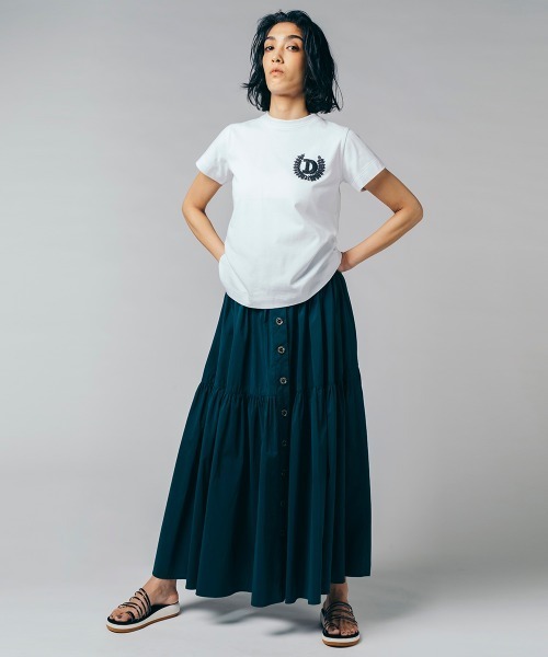 DOUBLE STANDARD CLOTHING(ダブルスタンダードクロージング)の「1/32綿天竺 Tシャツ(Tシャツ/カットソー・レディース・ブラック/オフホワイト・FREE)」の5枚目の写真