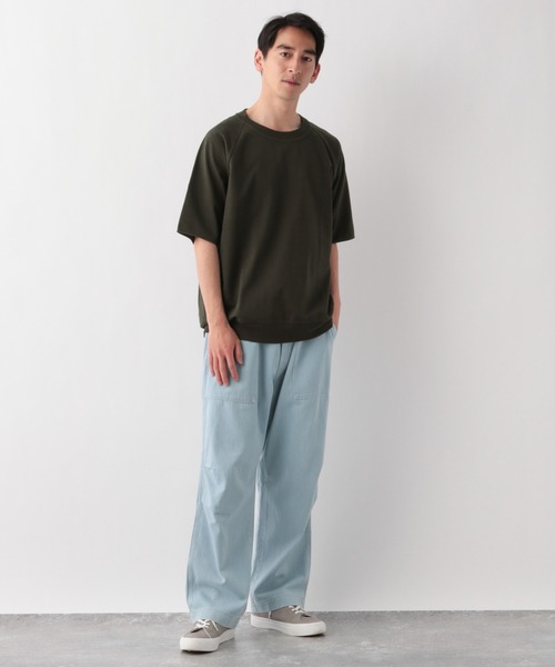 GLOBAL WORK（グローバルワーク）の「ライトウエイトスウェットクルー/941491（スウェット・メンズ・サックスブルー/ダークグレー/ホワイト系その他2/ベージュ系その他3・SMALL/MEDIUM/LARGE/X-LARGE）」の12枚目の写真