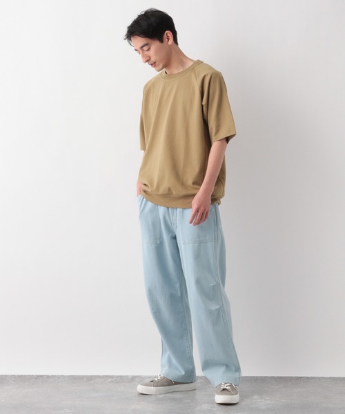 GLOBAL WORK（グローバルワーク）の「ライトウエイトスウェットクルー/941491（スウェット・メンズ・サックスブルー/ダークグレー/ホワイト系その他2/ベージュ系その他3・SMALL/MEDIUM/LARGE/X-LARGE）」の20枚目の写真