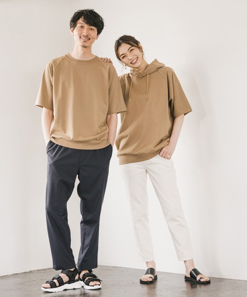 GLOBAL WORK（グローバルワーク）の「ライトウエイトスウェットクルー/941491（スウェット・メンズ・サックスブルー/ダークグレー/ホワイト系その他2/ベージュ系その他3・SMALL/MEDIUM/LARGE/X-LARGE）」の5枚目の写真