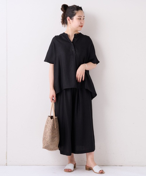 BEARDSLEY（ビアズリー）の「麻調合繊ブラウス（シャツ/ブラウス