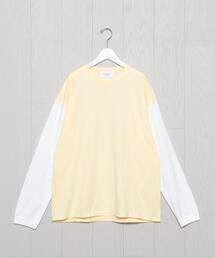 UNUSED | ＜UNUSED＞BICOLOR LONG SLEEVE T-SHIRT/Tシャツ.(Tシャツ/カットソー)