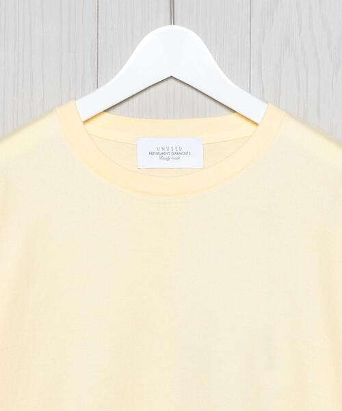 UNUSED（アンユーズド）の「＜UNUSED＞BICOLOR LONG SLEEVE T-SHIRT/Tシャツ.（Tシャツ/カットソー・メンズ・イエロー/ホワイト/ブラック・3/2）」の5枚目の写真