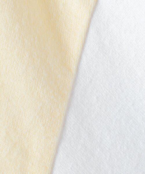 UNUSED（アンユーズド）の「＜UNUSED＞BICOLOR LONG SLEEVE T-SHIRT/Tシャツ.（Tシャツ/カットソー・メンズ・イエロー/ホワイト/ブラック・3/2）」の8枚目の写真