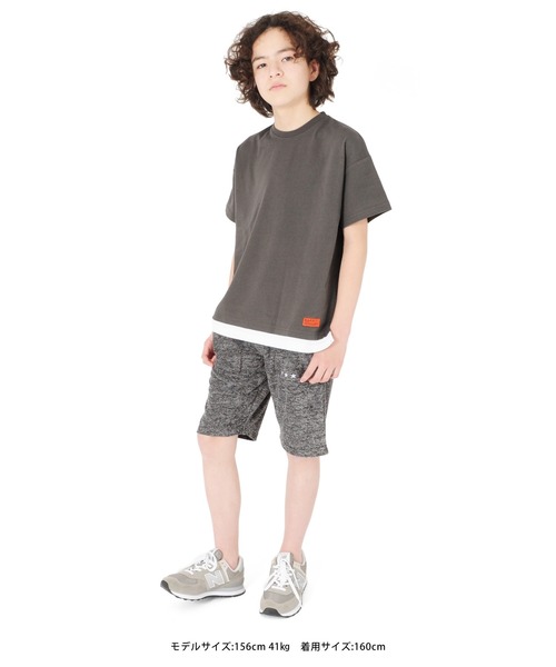 GLAZOS（グラソス）の「パイル・刺繍入りハーフパンツ（その他パンツ・キッズ・チャコールグレー/グレー/ネイビー・150cm/140cm/170cm/130cm/160cm）」の13枚目の写真