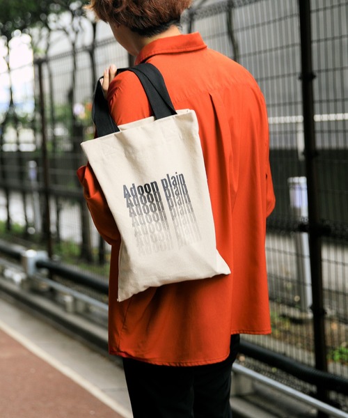 Adoon plain（アドーンプレーン）の「【Adoon plain】ロゴトートバッグ（トートバッグ・メンズ・オフホワイト・FREE）」の5枚目の写真